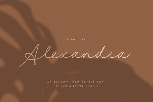 Alexandia Font: Elegant Script for Editorial Design