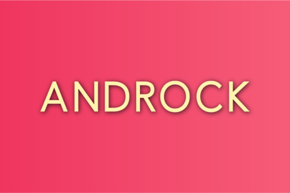 Androck: A Font for Creative Projects