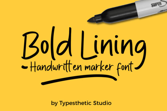 Bold Lining Font for Editorial Design