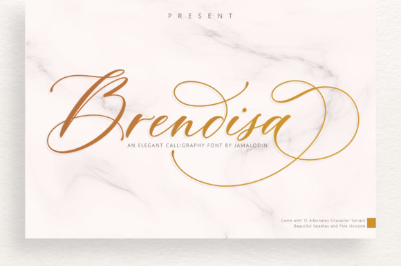 Brendisa: A Modern Calligraphy Font for Business