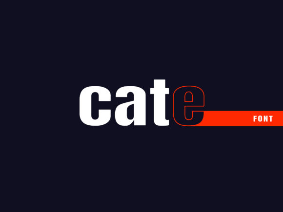 Cate: A Clean Font for Creative Projects