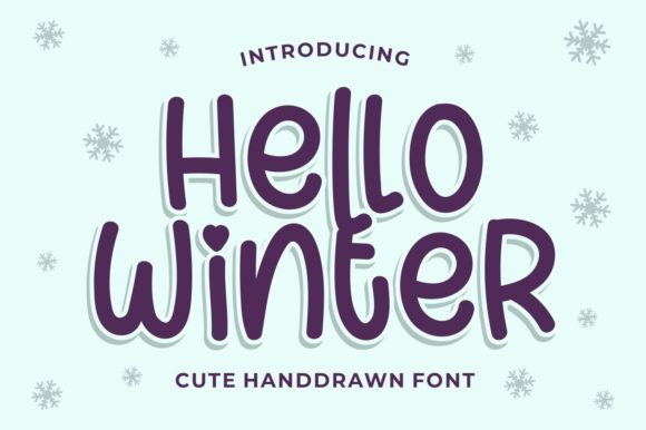Hello Winter Font for Web Design