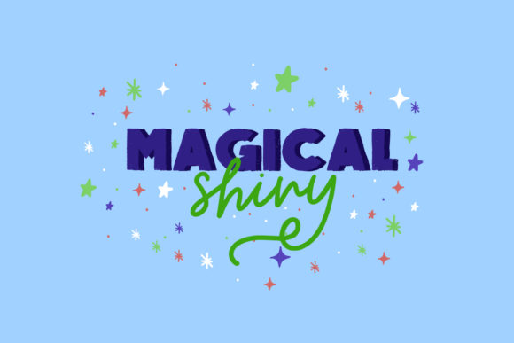 Magical Shiny Font for Creative Design
