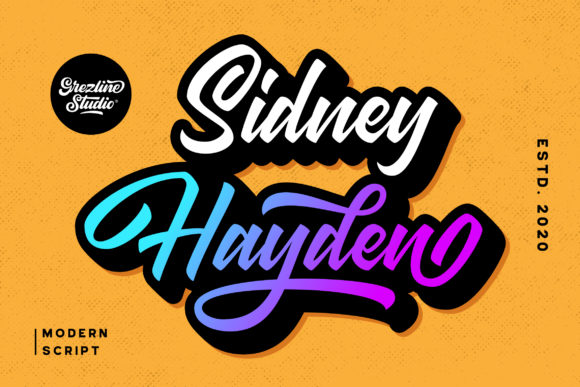 Sidney Hayden Font Review