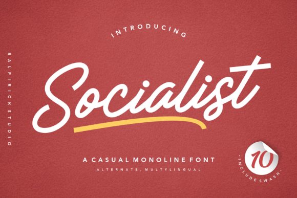 Socialist Font: Handwritten Elegance