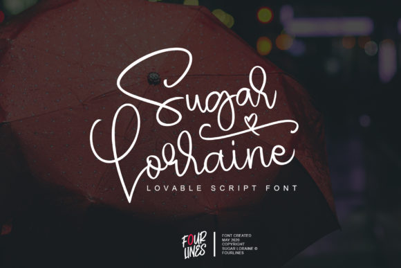 Sugar Lorraine Font for Creative Projects