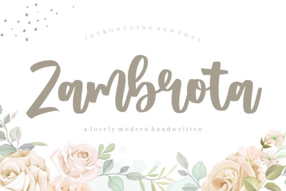 Zambrota Font for Creative Projects
